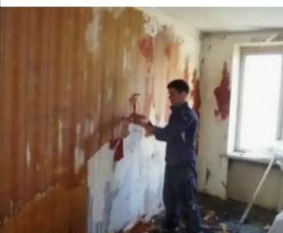 Демонтаж обоев