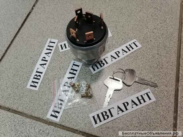 08086-20000, 08086-10000, 22B-06-11910 Замок зажигания Komatsu PC, с ключем 08086-20000, 08086-10000