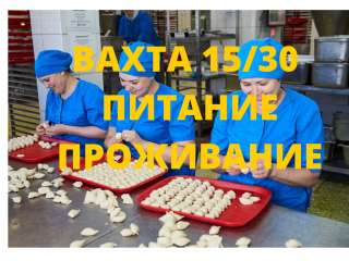 Работа вахтой в Москве с питанием 15