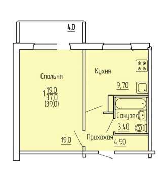 В аренду ул. Тверская прекрасную 1к квартиру на длительный срок, недалеко от метро