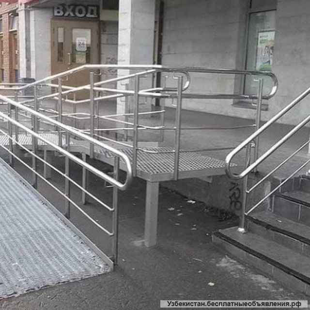 Перила из нержавейки и стеклянные перилы