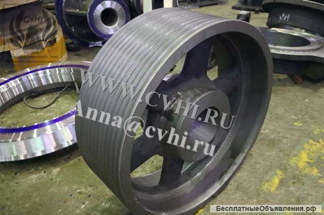 Маховик и шкив щековой дробилки СМД-111Б СМД-118Б