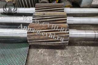 Вал-шестерня шаровой мельницы МШР 2100х3000 МШР3200х3100 МШР 2700х3600 МШЦ 3200х4500 МШР 3600х4000