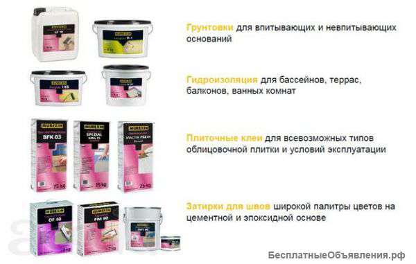 Строительной химии Murexin (Австрия)