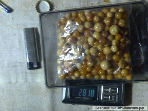 Янтарные заготовки шары