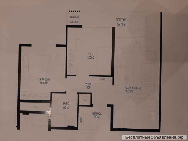 Квартиры от застройщика в городе Мерсин, Турция