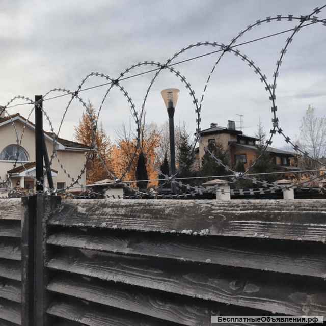 Производство и монтаж колючих заграждений