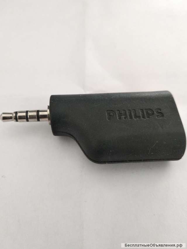 Аудио переходник на микрофон и наушники philips