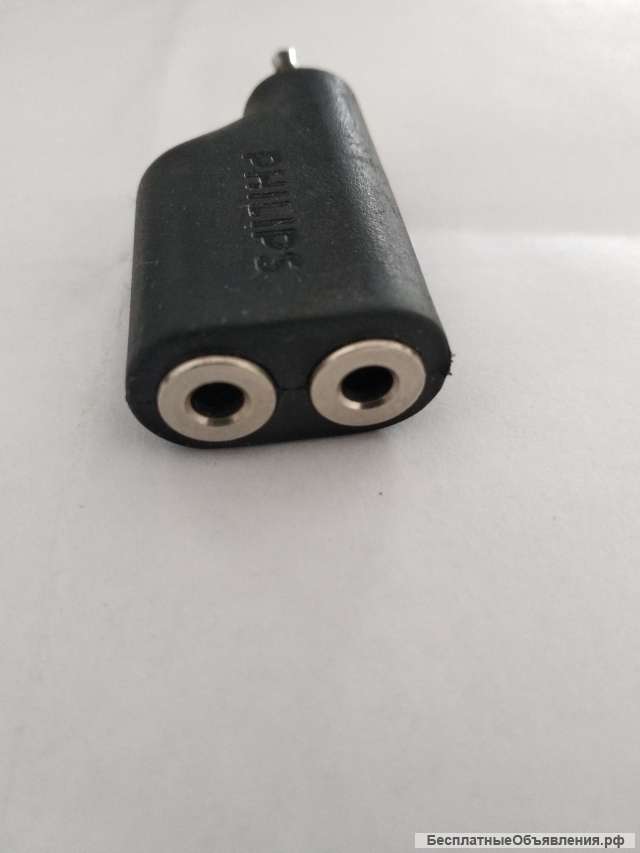 Аудио переходник на микрофон и наушники philips