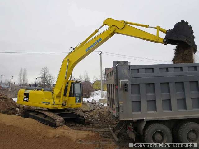 Гусеничный экскаватор Komatsu 200, безупречен
