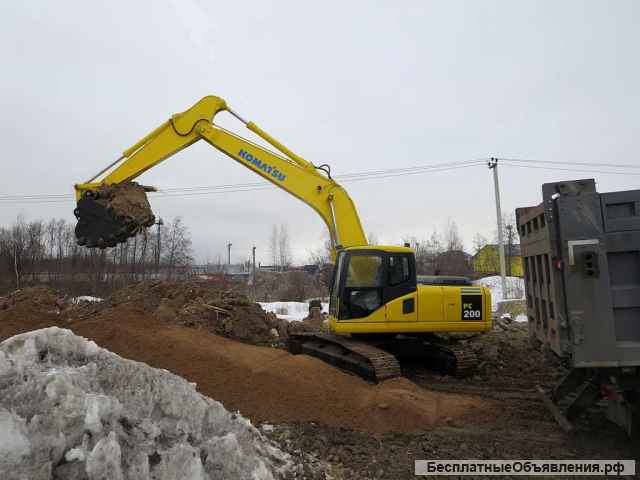 Гусеничный экскаватор Komatsu 200, безупречен