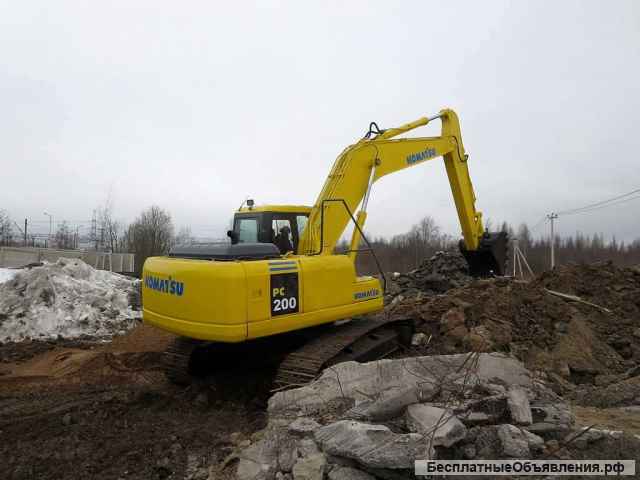 Гусеничный экскаватор Komatsu 200, безупречен