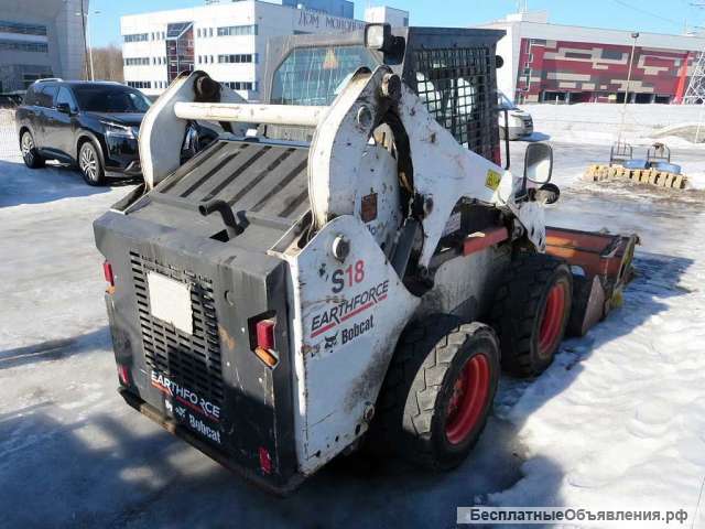 Минипогрузчик Bobcat S18, 2020 г, ковш, вилы, щетка, гусеницы