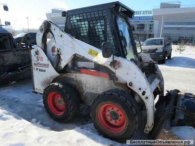 Минипогрузчик Bobcat S18, 2020 г, ковш, вилы, щетка, гусеницы