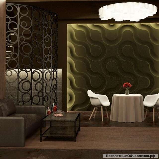 Гипсовые 3Д панели, гипсовые карнизы