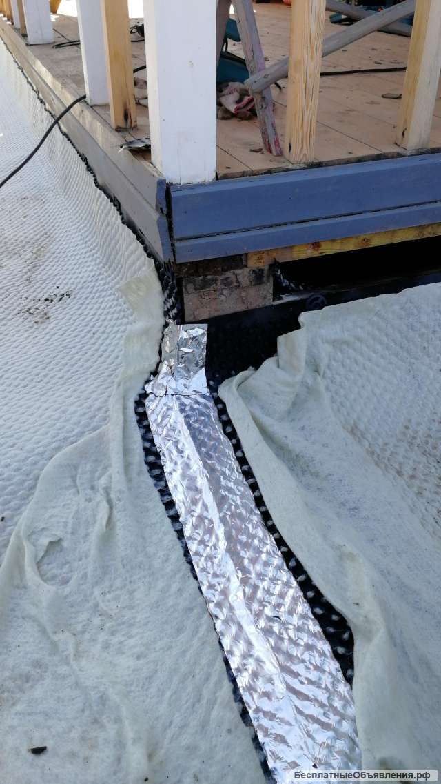 Мягкая отмостка с бордюром