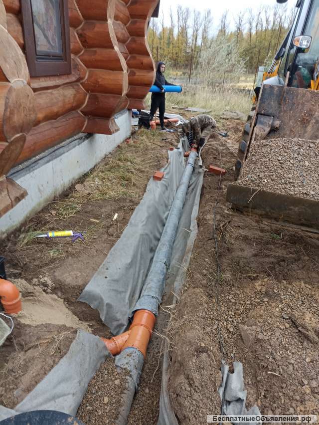 Дренаж вокруг дома