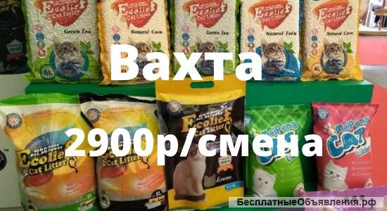 Упаковщик корма для животных, вахта