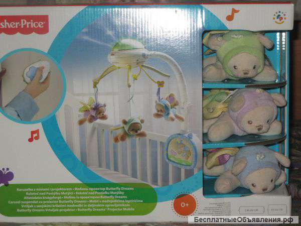 Мобиль на кроватку Fisher-Price "Мечты о бабочках"