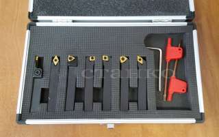 Набор токарных резцов со сменными пластинами сечением 8 мм - 7 шт. (новая модификация)