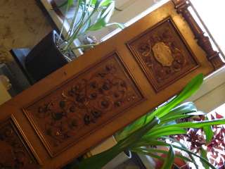 Антикварная резная деревянная доска старинного пианино (для дизайнеров интерьеров)