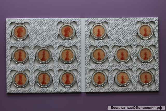 Гознак. Набор настольная игра "Шахматы" из материала "Пламет" и металла.