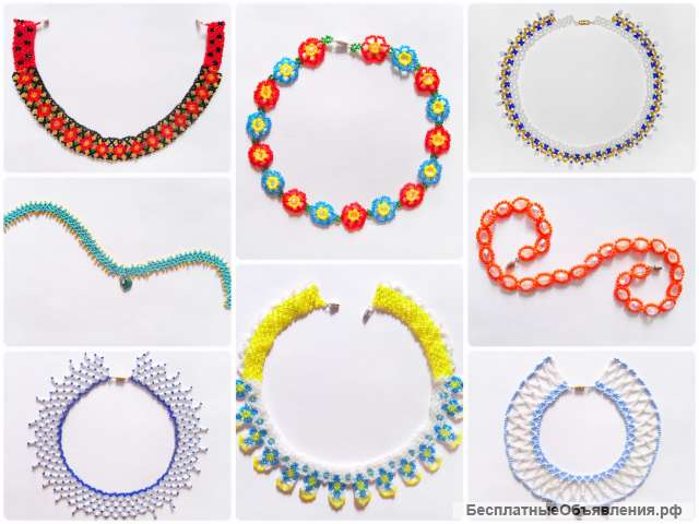 Колье из бисера ручной работы