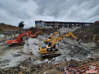 Демонтаж кирпичных зданий услуги СПб