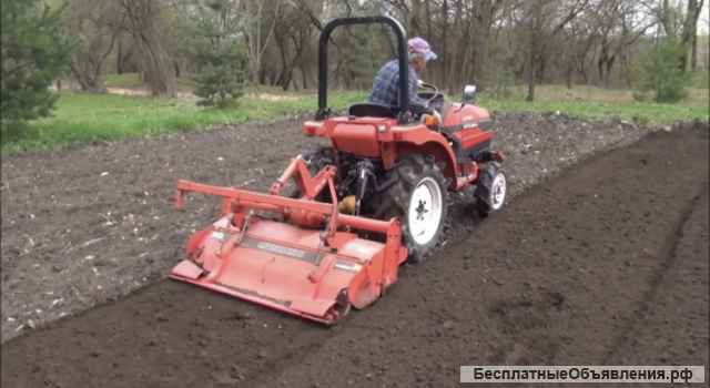 Обработка сада от вредителей, вспашка земли, покос травы