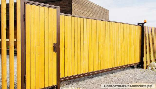 Откатные ворота, навесы