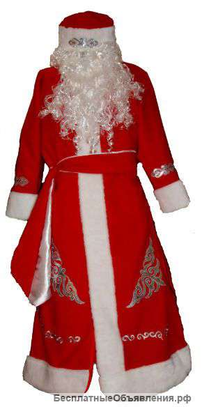 Костюм дед Мороза с узорами