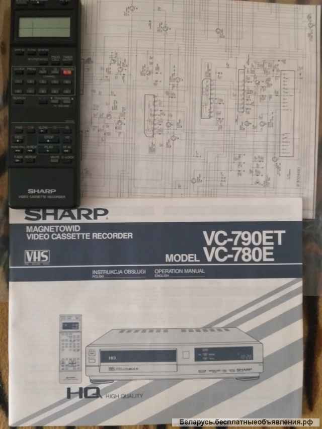 Видеомагнитофон sharp vc-790et, как новый в коробке, Япония