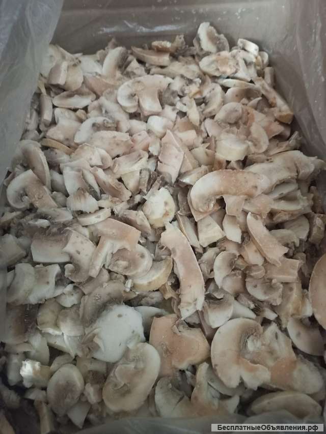 Шампиньоны резанные замороженные