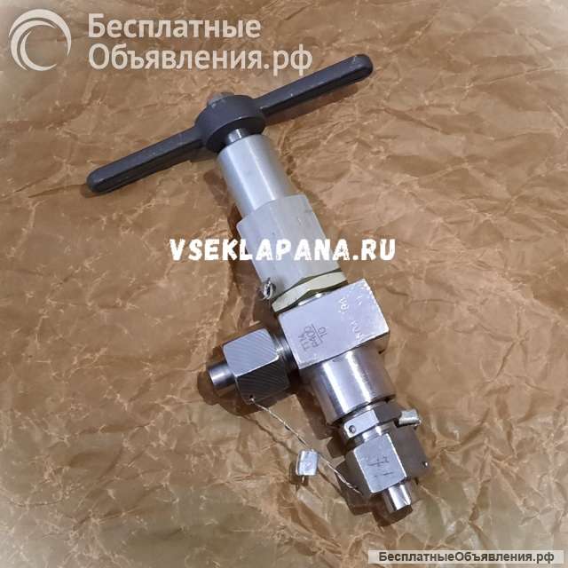 Вентиль Т114 (Рр=400 кгс/см2, Ду=10 мм) производств а ВМЗ г. Воронеж