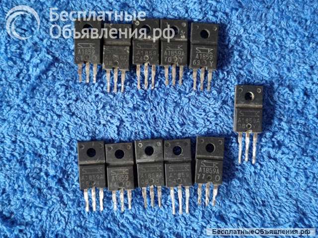 2SA1859 (A1859), 2SA1859A (A1859A), SANKEN, JAPAN, PNP оригинальный ДЕМОНТАЖ
