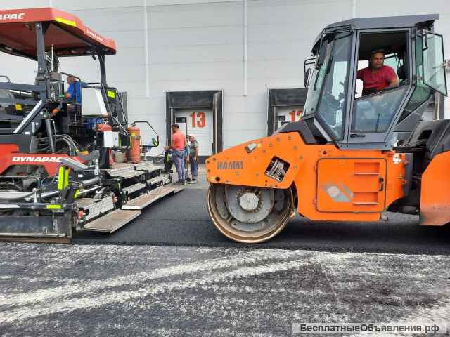 Асфальтирование в Новосибирске, Укладка асфальта