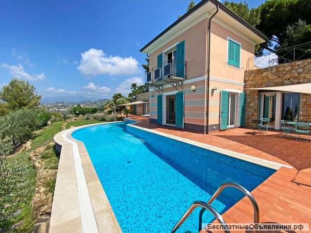 Элитная вилла с шикарным видом на Лигурийскую Ривьеру