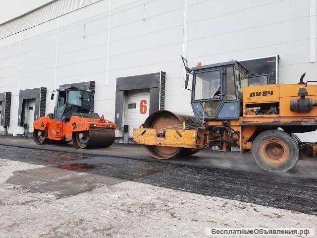 Асфальтирование, укладка асфальта в Новосибирске