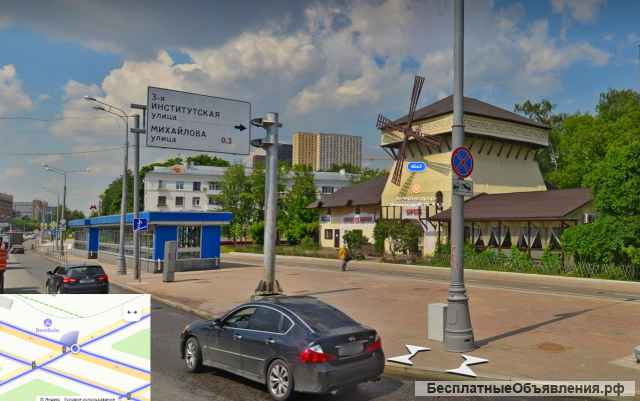 Здание рядом с метро Окская