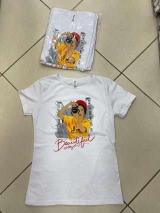 Оптом женские футболки Производство Турция Качество отличное, размерный ряд s, m, l, xl