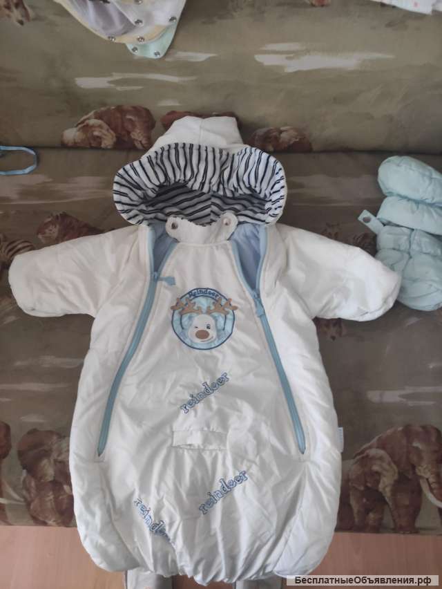Бодики, ползунки, комбинезоны для малыша 1-3 мес