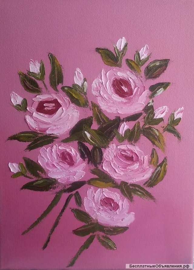 Картина "Розовые розы"