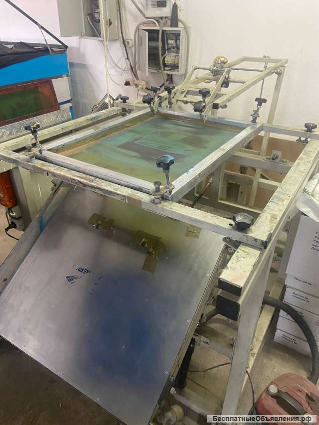 Станок для шелкографии полуавтоматический