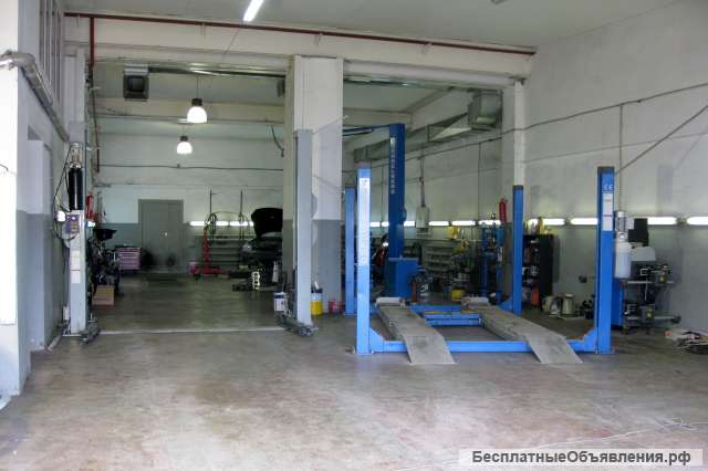 Аренда АВТОМАСТЕРСКОЙ (Центральное отопление, свет. вода, охрана) Помещение под производство 300