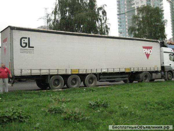 Шторный полуприцеп Krone с интегральной подвеской