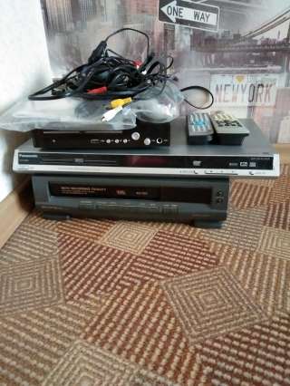 DVD-плееры Lentel SK8, Panasonic S295 и видеомагнитофон Supra AC/DC