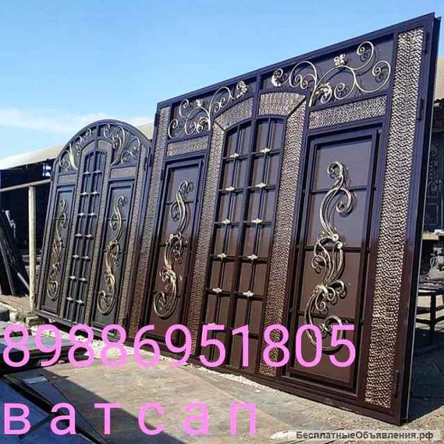 Кованные и простые ворота