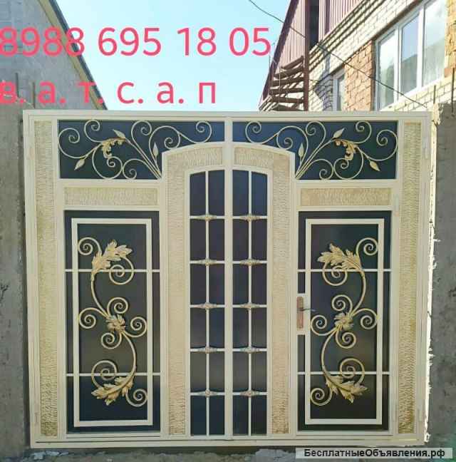 Кованные и простые ворота