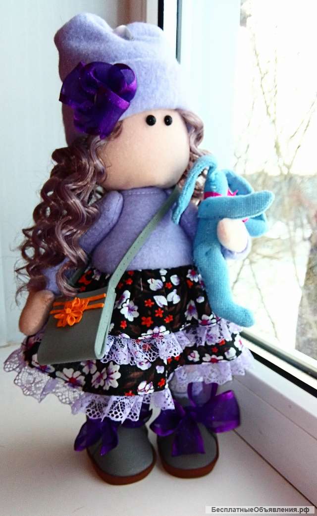 Интерьерная текстильная кукла