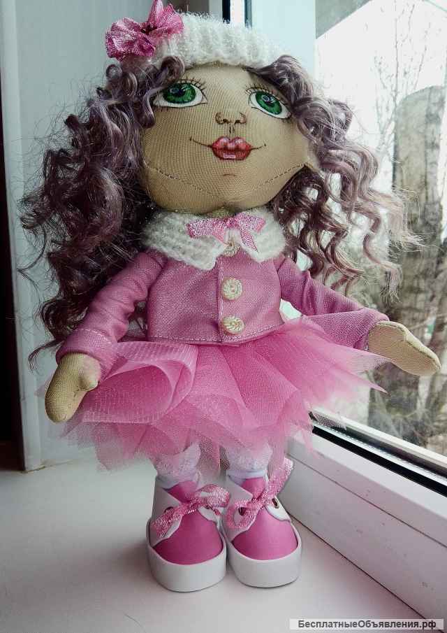 Интерьерная текстильная кукла